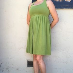 Saint Tropez lime green dress